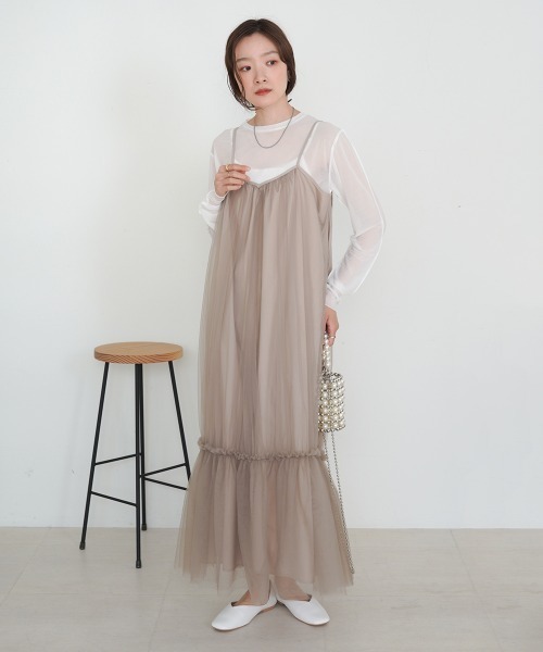 Bab（バブ）の「ベーシックシアートップス（Tシャツ/カットソー・レディース・ブラック/グレイッシュベージュ/オフホワイト/ライトグレー/グリーン/ホワイト系その他・FREE）」の13枚目の写真