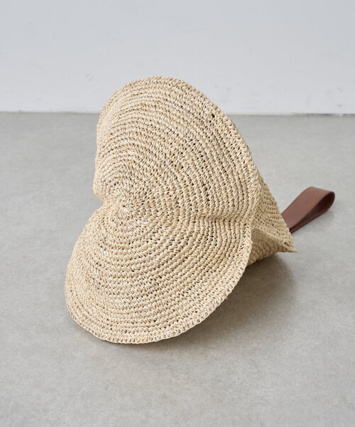 BEARDSLEY(ビアズリー)の「ラフィアサークルバッグ(かごバッグ・レディース・モスグリーン/レッド/サンドベージュ/ブラック・FREE)」の12枚目の写真