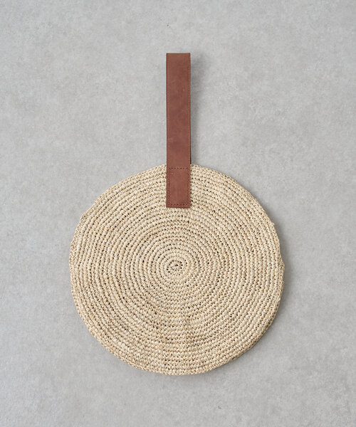 BEARDSLEY(ビアズリー)の「ラフィアサークルバッグ(かごバッグ・レディース・モスグリーン/レッド/サンドベージュ/ブラック・FREE)」の14枚目の写真