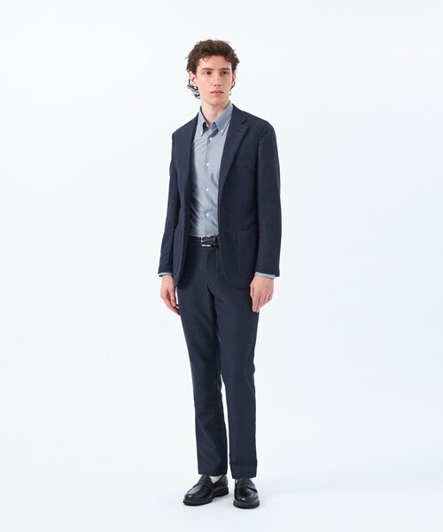 MACKINTOSH PHILOSOPHY（ﾏｯｷﾝﾄｯｼｭ ﾌｨﾛｿﾌｨｰ）の「テーラードジャージージャケット 杢カラミストレッチ（テーラードジャケット・メンズ・グレー/ブラウン系その他4/ダークネイビー・36/42/38/40）」の15枚目の写真