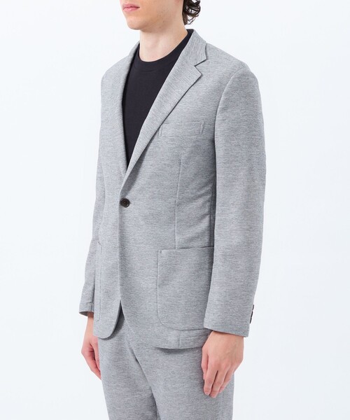 MACKINTOSH PHILOSOPHY（ﾏｯｷﾝﾄｯｼｭ ﾌｨﾛｿﾌｨｰ）の「テーラードジャージージャケット 杢カラミストレッチ（テーラードジャケット・メンズ・グレー/ブラウン系その他4/ダークネイビー・36/42/38/40）」の11枚目の写真