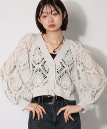 PAGEBOY（ページボーイ）の「スカシリーフニットボレロ 【一部カラーWEB限定】（カーディガン/ボレロ）」