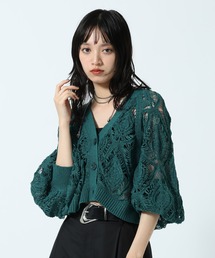 PAGEBOY（ページボーイ）の「スカシリーフニットボレロ 【一部カラーWEB限定/新色追加】（カーディガン/ボレロ）」