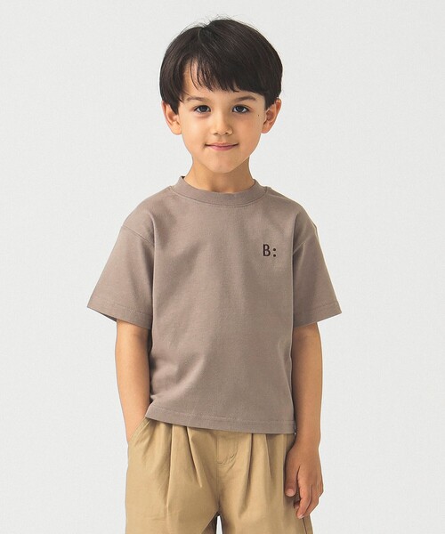 B:MING by BEAMS（ビーミングバイビームス）の「エンブロイダリー クルーネック Tシャツ 2025SS（100～140cm）（Tシャツ/カットソー・キッズ・ブラウン系その他2/ブラック・120/140/110/130/100）」の10枚目の写真
