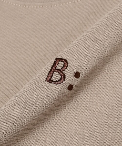 B:MING by BEAMS（ビーミングバイビームス）の「エンブロイダリー クルーネック Tシャツ 2025SS（100～140cm）（Tシャツ/カットソー・キッズ・ブラウン系その他2/ブラック・120/140/110/130/100）」の8枚目の写真