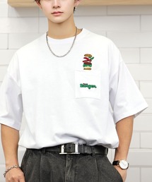 レトロ ポップ 白 黒 Tシャツ ヘビーウェイト