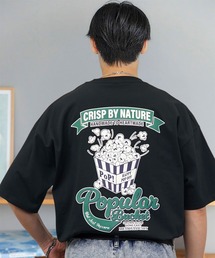 レトロ ポップ 白 黒 Tシャツ ヘビーウェイト