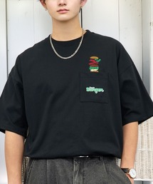 レトロ ポップ 白 黒 Tシャツ ヘビーウェイト
