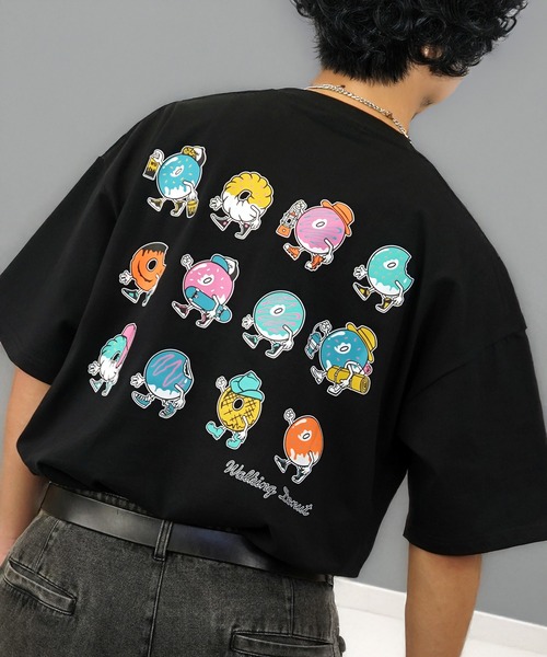 セール】レトロ ポップ 白 黒 Tシャツ ヘビーウェイト（Tシャツ