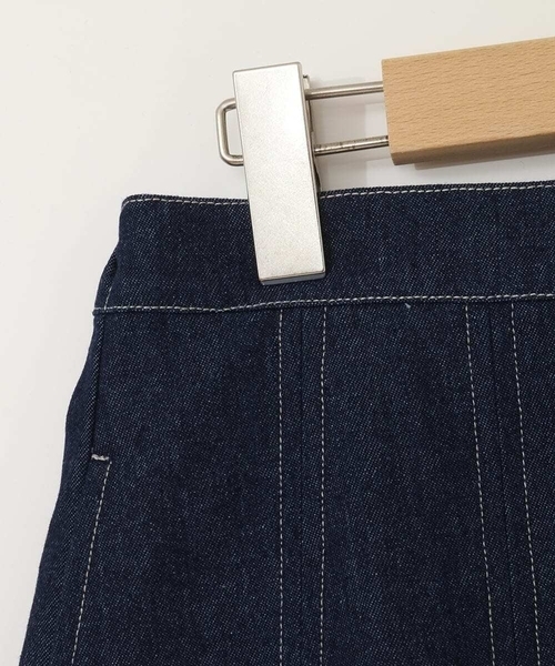 a.v.v（アーヴェヴェ）の「[120-130]インパン付きタックプリーツスカート（スカート・キッズ・ブルー/ブラック・120/130）」の13枚目の写真