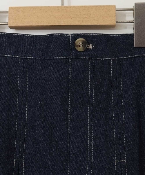 a.v.v（アーヴェヴェ）の「[120-130]インパン付きタックプリーツスカート（スカート・キッズ・ブルー/ブラック・120/130）」の12枚目の写真