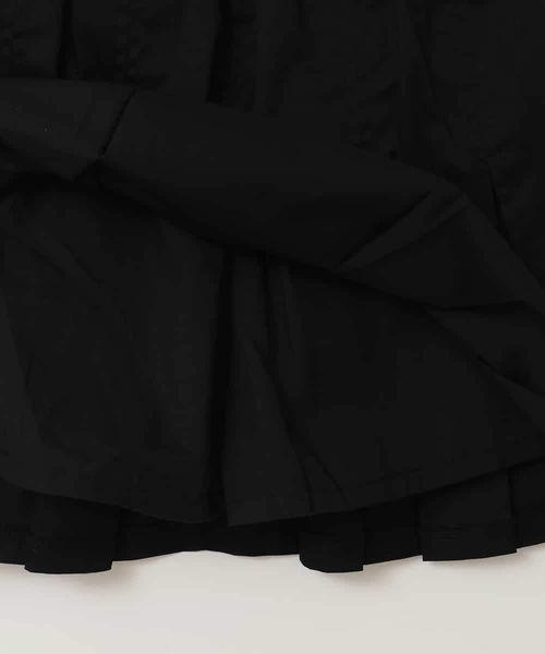 a.v.v（アーヴェヴェ）の「[120-130]インパン付きタックプリーツスカート（スカート・キッズ・ブルー/ブラック・120/130）」の3枚目の写真