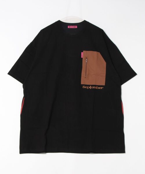 September(セプテンバー)の「【SEPTEMBER(セプテンバー)】pocket bigtee(Tシャツ/カットソー・レディース・グリーン/ホワイト/ブラック・MEDIUM/SMALL)」の3枚目の写真