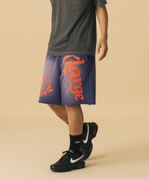 XLARGE（エクストララージ）の「COMMUNITY SPIRIT SWEAT SHORT PANTS（スウェットパンツ・メンズ・オリーブ/チャコール/パープル・S/M/L/XL）」の3枚目の写真