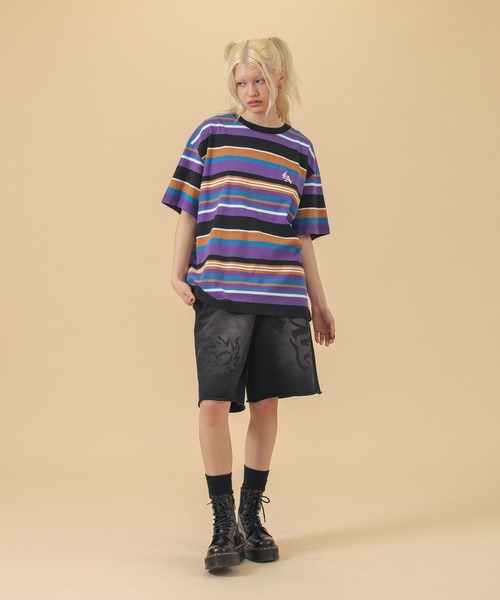 XLARGE（エクストララージ）の「COMMUNITY SPIRIT SWEAT SHORT PANTS（スウェットパンツ・メンズ・オリーブ/チャコール/パープル・S/M/L/XL）」の22枚目の写真