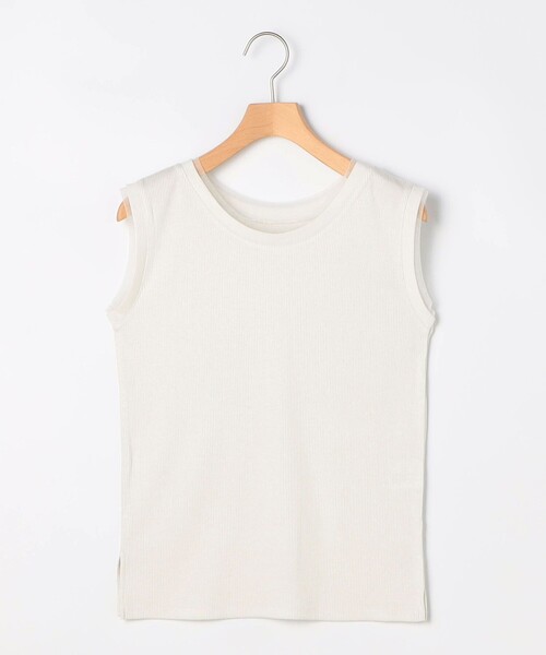 MICO COULIER（ミコクリエ）の「ラメテレコタンクトップ（Tシャツ/カットソー・レディース・オフホワイト/ブラック/ライトグレー・38）」の11枚目の写真