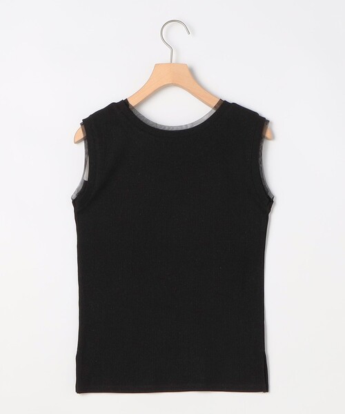 MICO COULIER（ミコクリエ）の「ラメテレコタンクトップ（Tシャツ/カットソー・レディース・オフホワイト/ブラック/ライトグレー・38）」の14枚目の写真