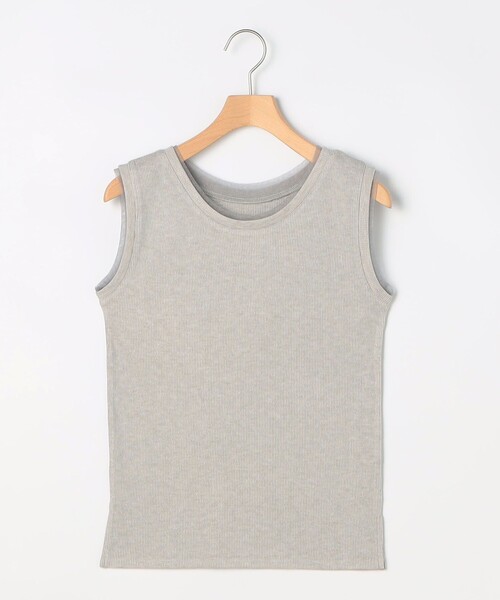 MICO COULIER（ミコクリエ）の「ラメテレコタンクトップ（Tシャツ/カットソー・レディース・オフホワイト/ブラック/ライトグレー・38）」の16枚目の写真