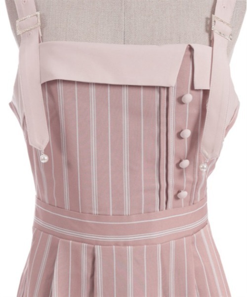 axes femme（アクシーズファム）の「蝶刺繍リボンストライプジャンパースカート（ワンピース・レディース・ネイビー/ミント/ピンク・FREE）」の18枚目の写真