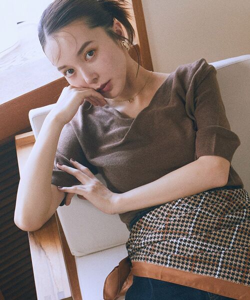 earth music&ecology（アースミュージックアンドエコロジー）の「【ステンレス】リボンモチーフネックレス（ネックレス・レディース・ゴールド/シルバー・FREE）」の8枚目の写真