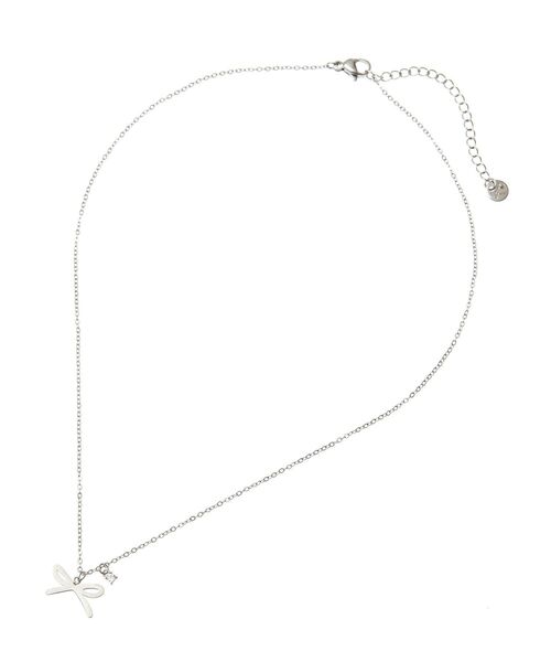 earth music&ecology（アースミュージックアンドエコロジー）の「【ステンレス】リボンモチーフネックレス（ネックレス・レディース・ゴールド/シルバー・FREE）」の13枚目の写真