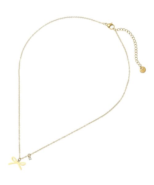 earth music&ecology（アースミュージックアンドエコロジー）の「【ステンレス】リボンモチーフネックレス（ネックレス・レディース・ゴールド/シルバー・FREE）」の14枚目の写真