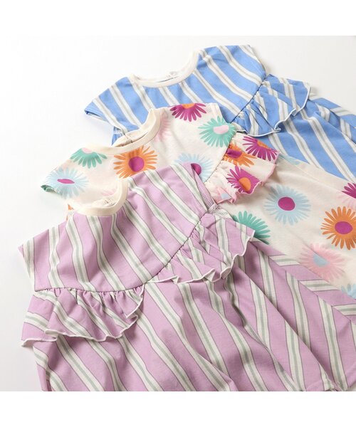 BREEZE（ブリーズ）の「【速乾/ジュニア対応】フレアチュニック（Tシャツ/カットソー・キッズ・ピンク/ブルー/オフホワイト・80/90/100/110/120/130/140）」の9枚目の写真