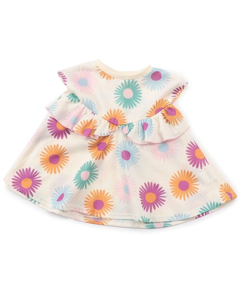 BREEZE（ブリーズ）の「【速乾/ジュニア対応】フレアチュニック（Tシャツ/カットソー・キッズ・ピンク/ブルー/オフホワイト・80/90/100/110/120/130/140）」の14枚目の写真