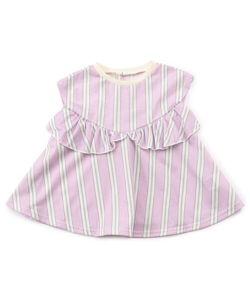 BREEZE（ブリーズ）の「【速乾/ジュニア対応】フレアチュニック（Tシャツ/カットソー・キッズ・ピンク/ブルー/オフホワイト・80/90/100/110/120/130/140）」の15枚目の写真