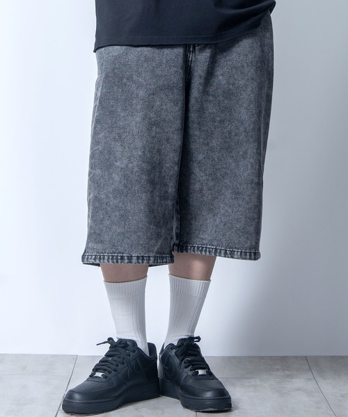 Starting Over(スターティングオーバー)の「custom design denim Jorts/カスタムデザイン デニム ジョーツ(デニムパンツ・メンズ・ブラック系その他/ブラック・L/M)」の2枚目の写真