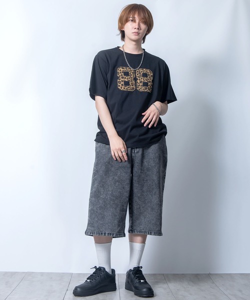 パンツ BELVET star logo denim jorts Star logo rigid Denim Jorts – BELVET