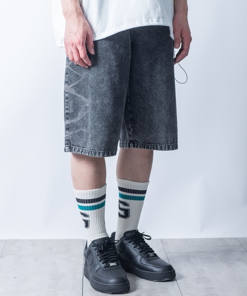Starting Over(スターティングオーバー)の「custom design denim Jorts/カスタムデザイン デニム ジョーツ(デニムパンツ・メンズ・ブラック系その他/ブラック・L/M)」の6枚目の写真