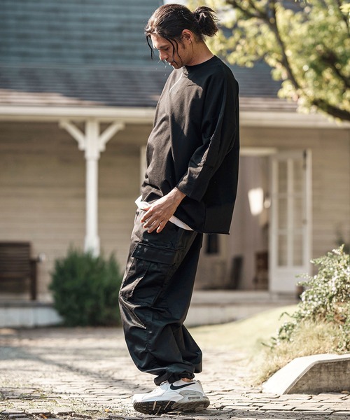 CAMBIO(カンビオ)の「mt9733- Zipper Neck 3-4 Sleeve Cut sew 半端袖カットソー(Tシャツ/カットソー・メンズ・ホワイト/ブラック/チャコール・S/M/L)」の19枚目の写真