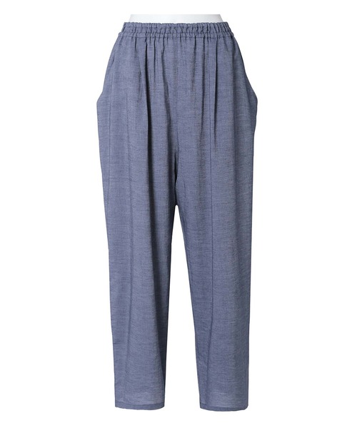 セール】キッドブルー -25シャンブレーデニム -8分丈ボトムス