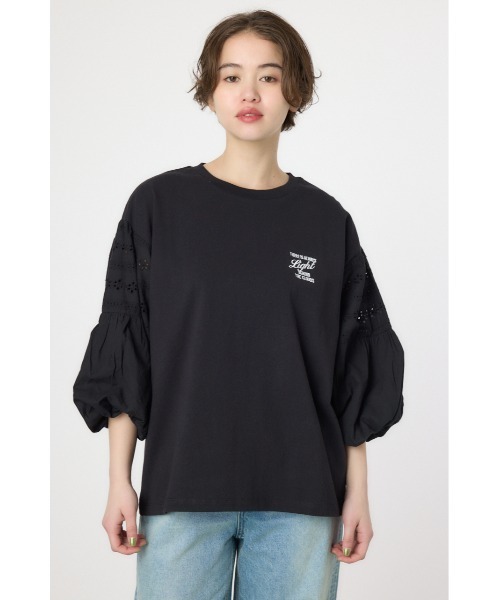 RODEO CROWNS WIDE BOWL(ロデオクラウンズワイドボウル)の「バルーンスリーブトップス(Tシャツ/カットソー・レディース・ブラック/レッド/オフホワイト/イエロー・FREE)」の5枚目の写真