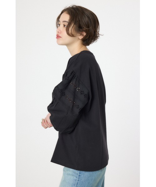 RODEO CROWNS WIDE BOWL(ロデオクラウンズワイドボウル)の「バルーンスリーブトップス(Tシャツ/カットソー・レディース・ブラック/レッド/オフホワイト/イエロー・FREE)」の7枚目の写真
