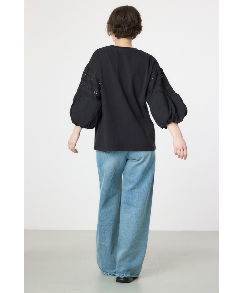RODEO CROWNS WIDE BOWL(ロデオクラウンズワイドボウル)の「バルーンスリーブトップス(Tシャツ/カットソー・レディース・ブラック/レッド/オフホワイト/イエロー・FREE)」の10枚目の写真