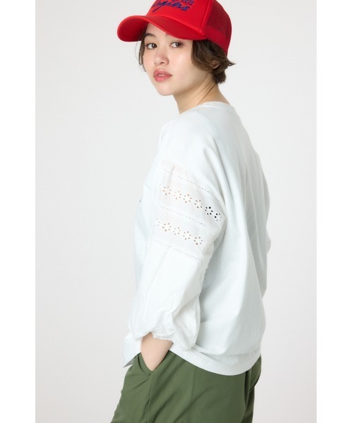 RODEO CROWNS WIDE BOWL(ロデオクラウンズワイドボウル)の「バルーンスリーブトップス(Tシャツ/カットソー・レディース・ブラック/レッド/オフホワイト/イエロー・FREE)」の13枚目の写真