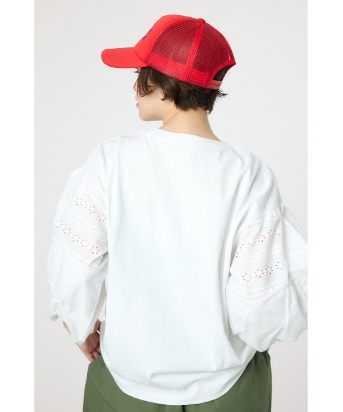 RODEO CROWNS WIDE BOWL(ロデオクラウンズワイドボウル)の「バルーンスリーブトップス(Tシャツ/カットソー・レディース・ブラック/レッド/オフホワイト/イエロー・FREE)」の14枚目の写真