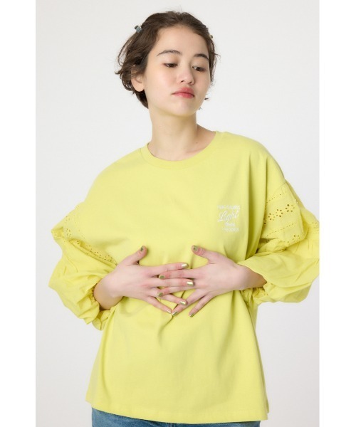 RODEO CROWNS WIDE BOWL(ロデオクラウンズワイドボウル)の「バルーンスリーブトップス(Tシャツ/カットソー・レディース・ブラック/レッド/オフホワイト/イエロー・FREE)」の18枚目の写真