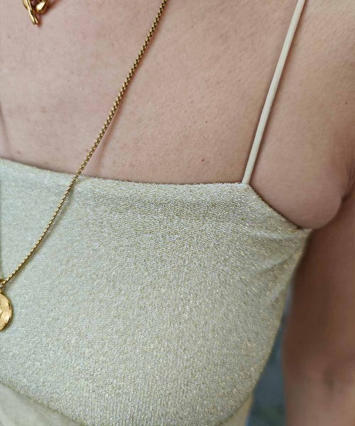 esutoreja（エストレジャ）の「グリッターキャミソール（キャミソール・レディース・ゴールド/シルバー/ブラック・FREE）」の17枚目の写真