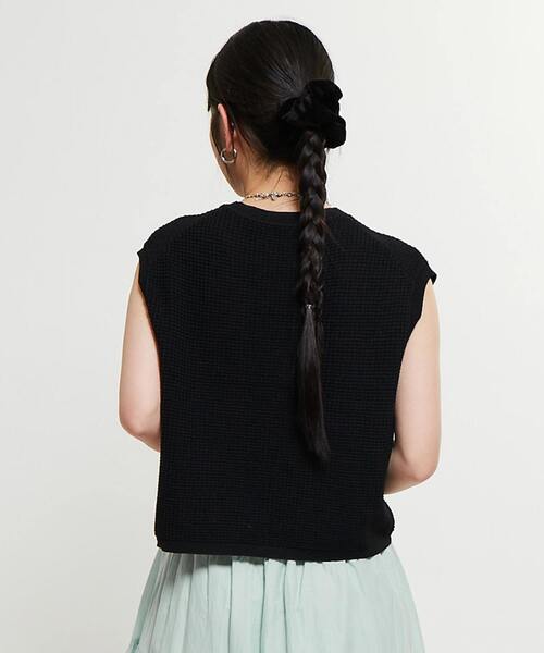 SOFFITTO（ソフィット）の「シルバービジュー付ニット（ニット/セーター・レディース・イエロー系その他/ブラック/ホワイト・FREE）」の19枚目の写真