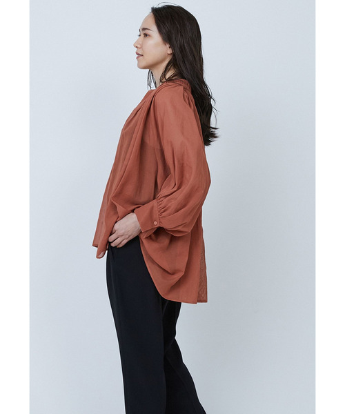 1er Arrondissement(プルミエアロンディスモン)の「コットンオーガンジーブラウス(シャツ/ブラウス・レディース・バーガンディー/ブラック系その他3/ブラウン系その他5・38/36)」の10枚目の写真