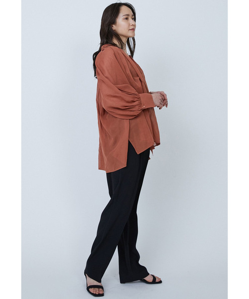 1er Arrondissement(プルミエアロンディスモン)の「コットンオーガンジーブラウス(シャツ/ブラウス・レディース・バーガンディー/ブラック系その他3/ブラウン系その他5・38/36)」の13枚目の写真