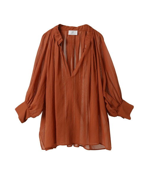 1er Arrondissement(プルミエアロンディスモン)の「コットンオーガンジーブラウス(シャツ/ブラウス・レディース・バーガンディー/ブラック系その他3/ブラウン系その他5・38/36)」の14枚目の写真