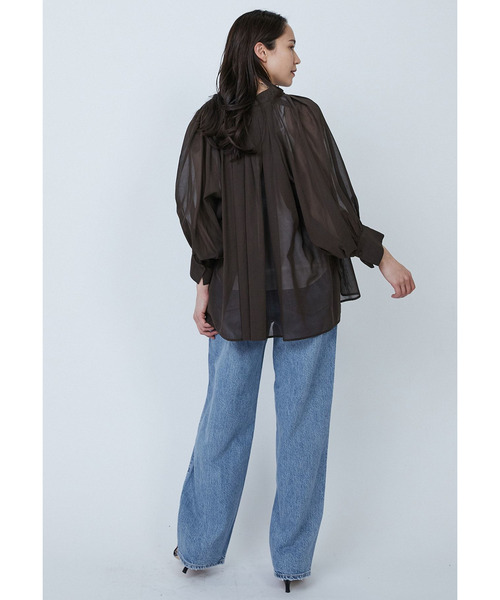 1er Arrondissement(プルミエアロンディスモン)の「コットンオーガンジーブラウス(シャツ/ブラウス・レディース・バーガンディー/ブラック系その他3/ブラウン系その他5・38/36)」の6枚目の写真