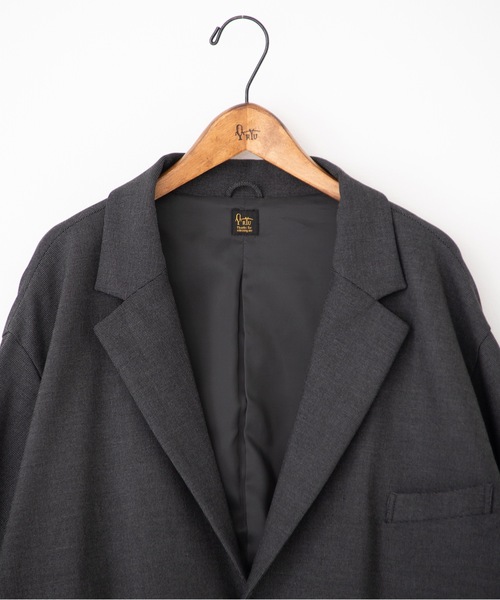 RYU(リュー)の「gabardine 2B jacket(テーラードジャケット・メンズ・ダークグレー/ダークネイビー・1/2/4)」の14枚目の写真