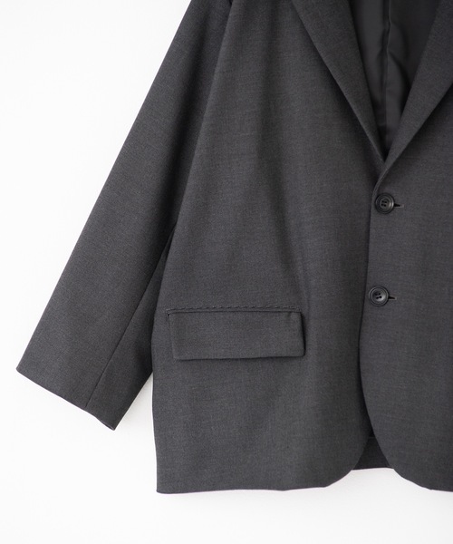 RYU(リュー)の「gabardine 2B jacket(テーラードジャケット・メンズ・ダークグレー/ダークネイビー・1/2/4)」の16枚目の写真