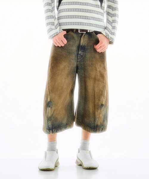 パンツ NVRFRGT 3D TWISTED JORTS 別注 3D TWISTED JORTS（デニムパンツ）｜NVRFRGT（ネヴァー