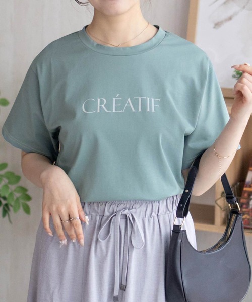 NAVY(ネイビー)の「nAvy SARARI プリントTシャツ(Tシャツ/カットソー・レディース・サックスブルー/スミクロ/オフホワイト・M/L)」の16枚目の写真
